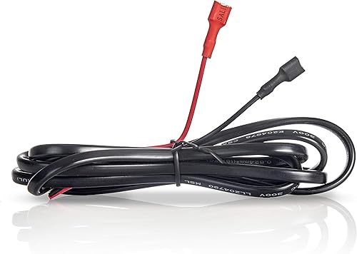 Miniatura 3 de Cable conector de batería de 6V/12V, 5 pies de largo, con terminales de tipo F1 de conexión/desconexión rápida rojo y negro, conectores de batería