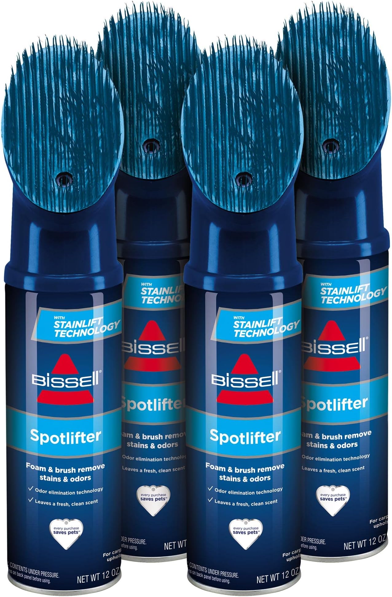 Bissell Spotlifter 93519 Stain and Fabric Upholstery Cleaner Brush Head Pack of 4
