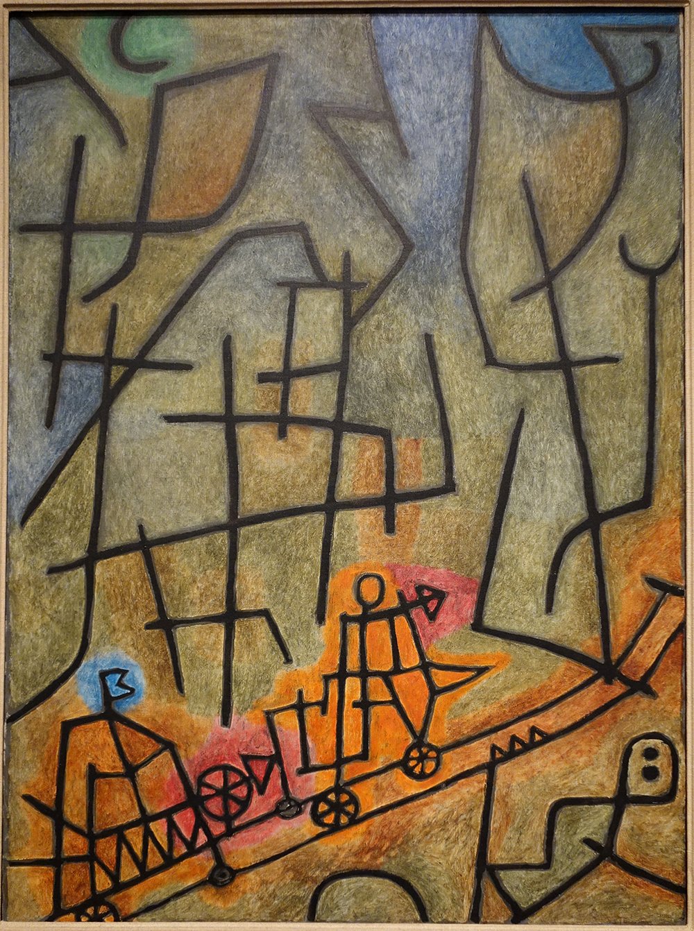 Impresión Archival Matte Paul Klee Conquest of The Mountain enmarcada