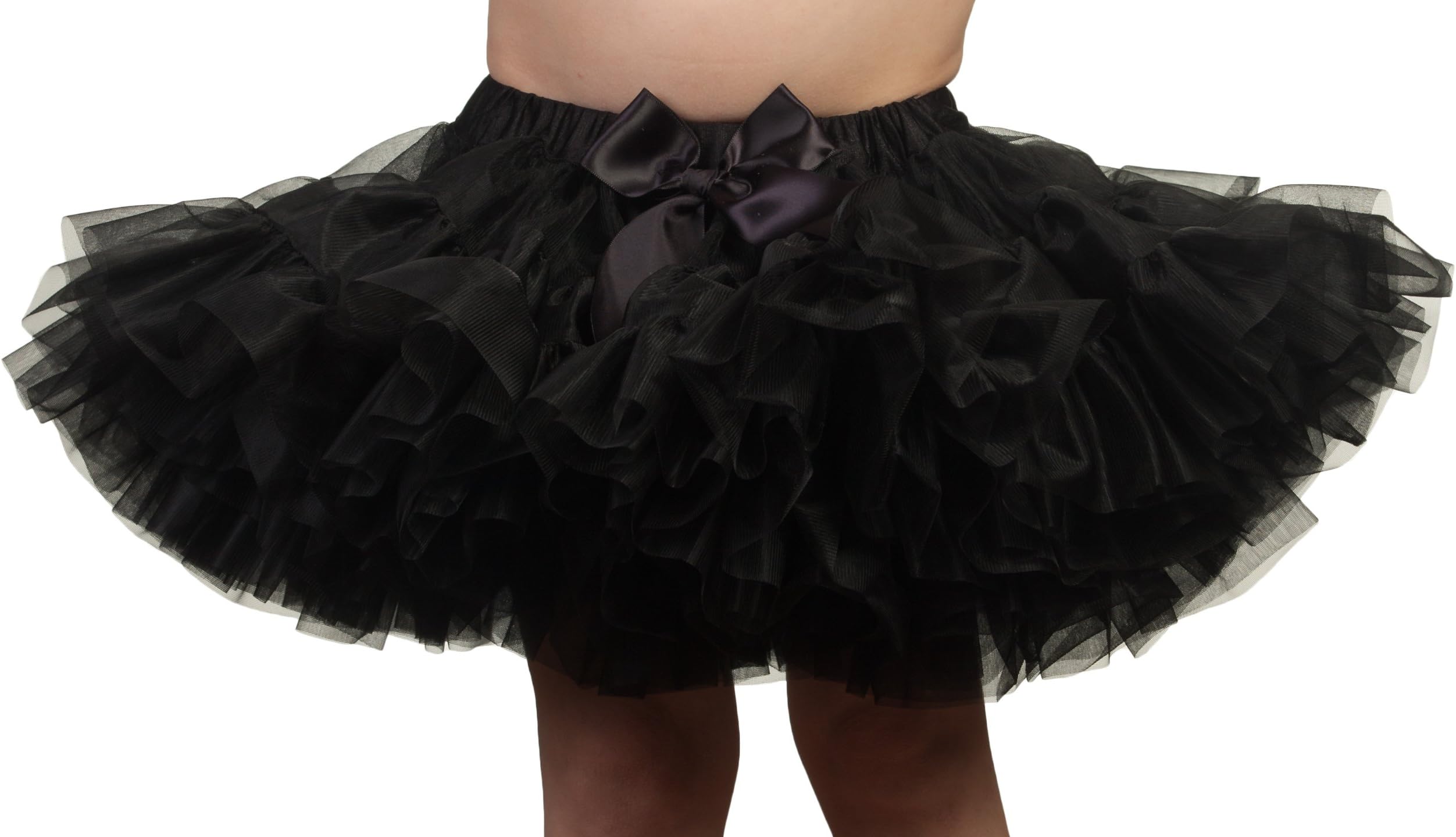 Laura Dare Baby-Girls Black Petti Skirt Tutu with Built-in Panties, Size L
