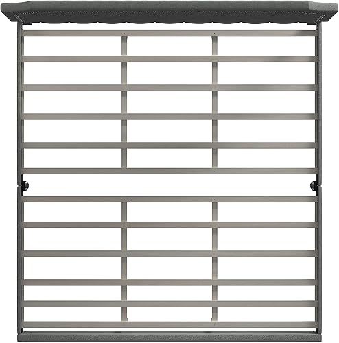 Miniatura 5 de Glenwillow Home Curta - Marco de cama tapizado con tapizado de cabeza de clavo recortado con botones y base de colchón, no necesita somier, fácil