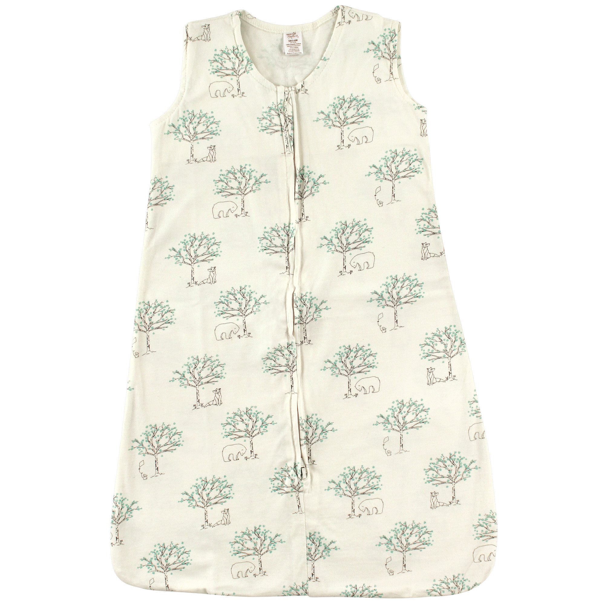 Unisex Baby Organic Cotton Sleeveless Wearable Sleeping Bag, Sack, Blanket, Birch Tree, 6-12 Months