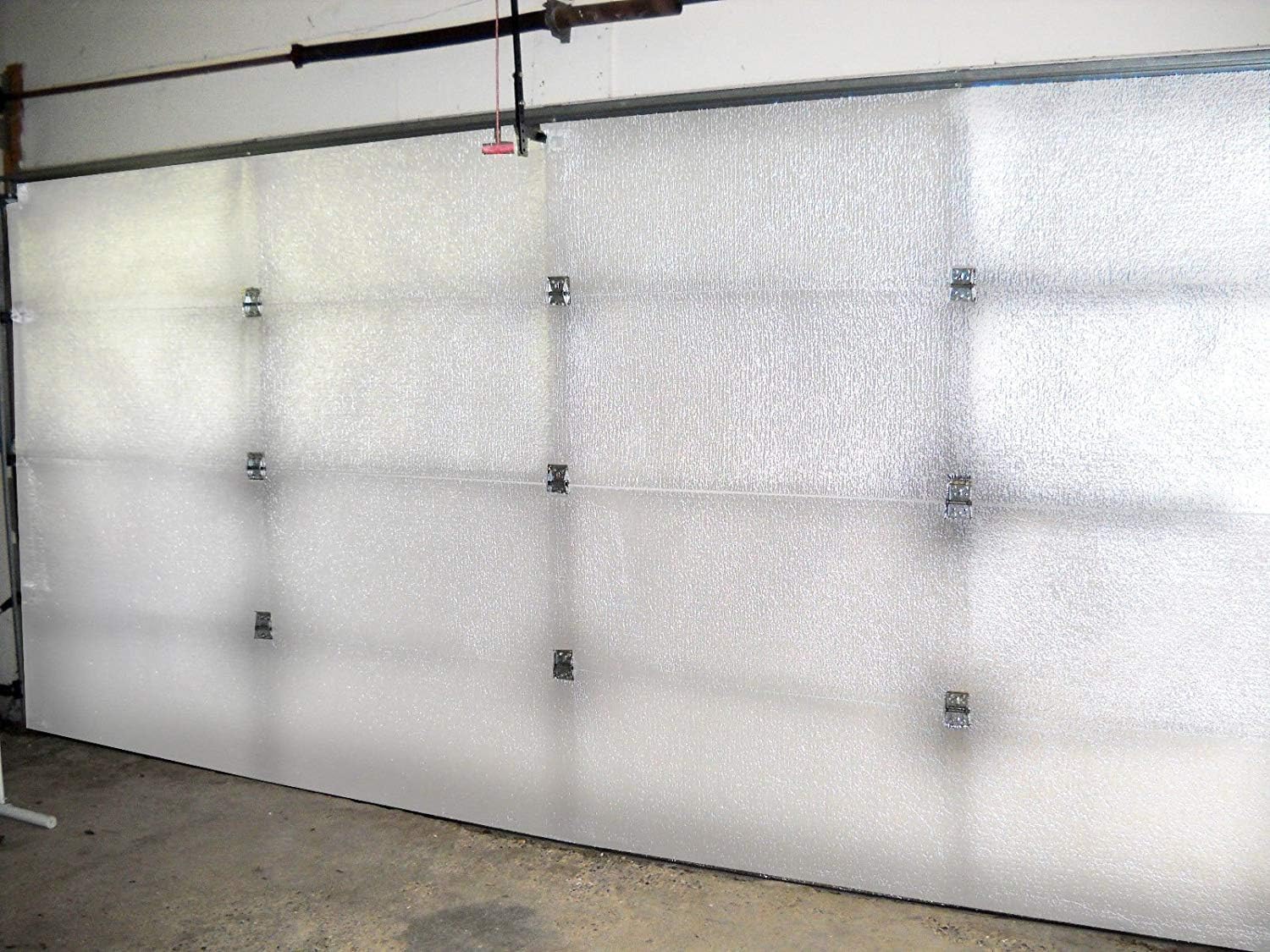 US Energy ProductsNASA TECH White Reflective Foam Core 2 Car Garage Door Insulation Kit 18FT (Wide) x 8FT (HIGH) R Value 8.0 Made in USA New and Improved Heavy Duty Double Sided Tape (Also FITS 18X7)