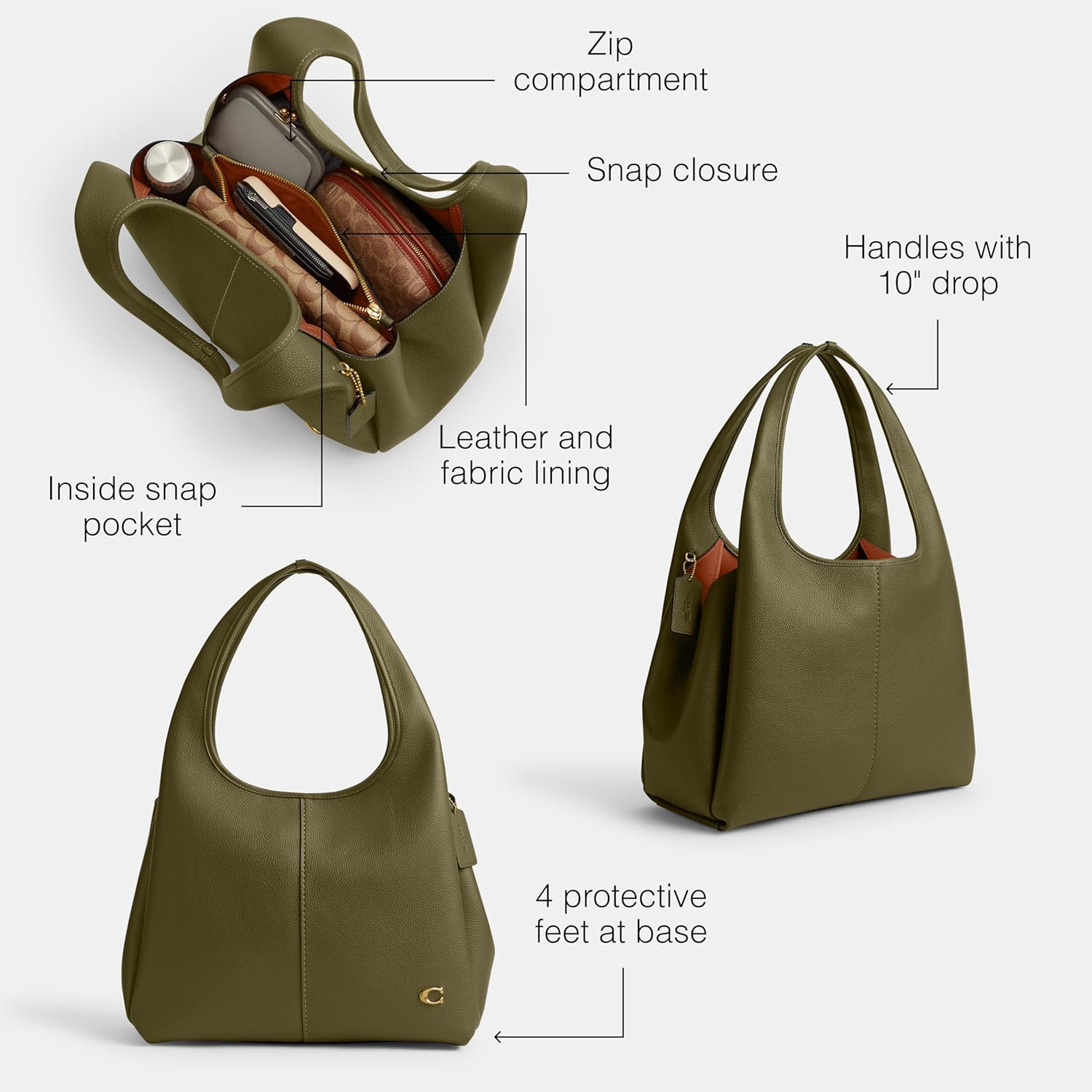 COACH womens Lana Shoulder Bag - Image 3