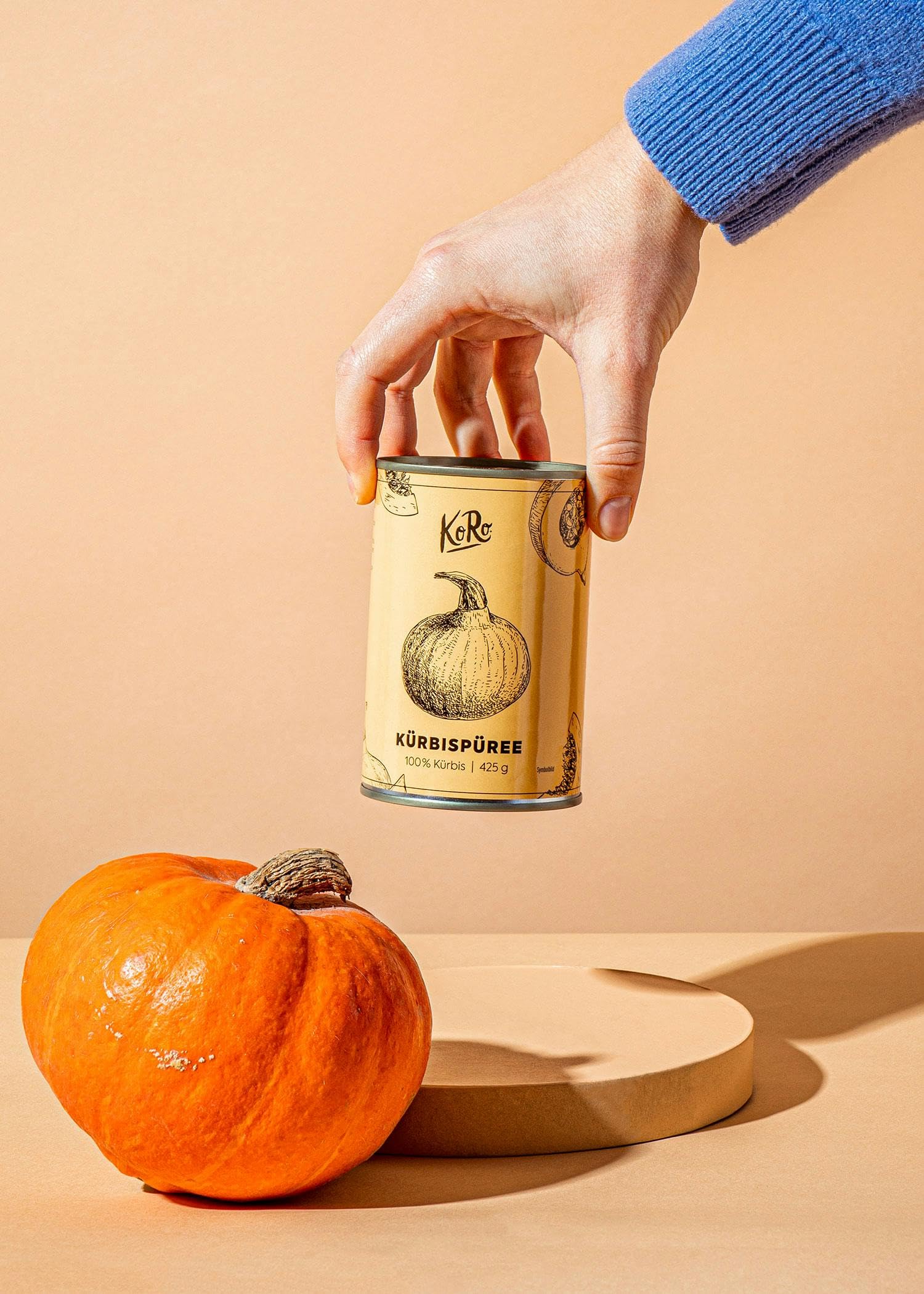 KoRo - Purea di zucca al naturale | 24 x 425 g