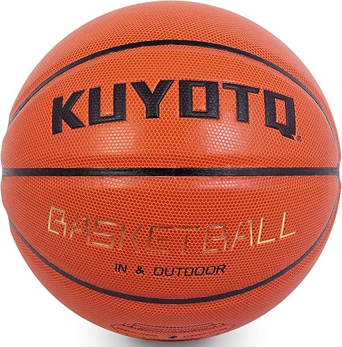 Miniatura 9 de KUYOTQ Baloncesto para Niños Pequeños Jóvenes Adultos Talla (3~7) Baloncesto de Goma Engrosada o Cuero Pequeño Mini Baloncesto Tacto Suave Interior