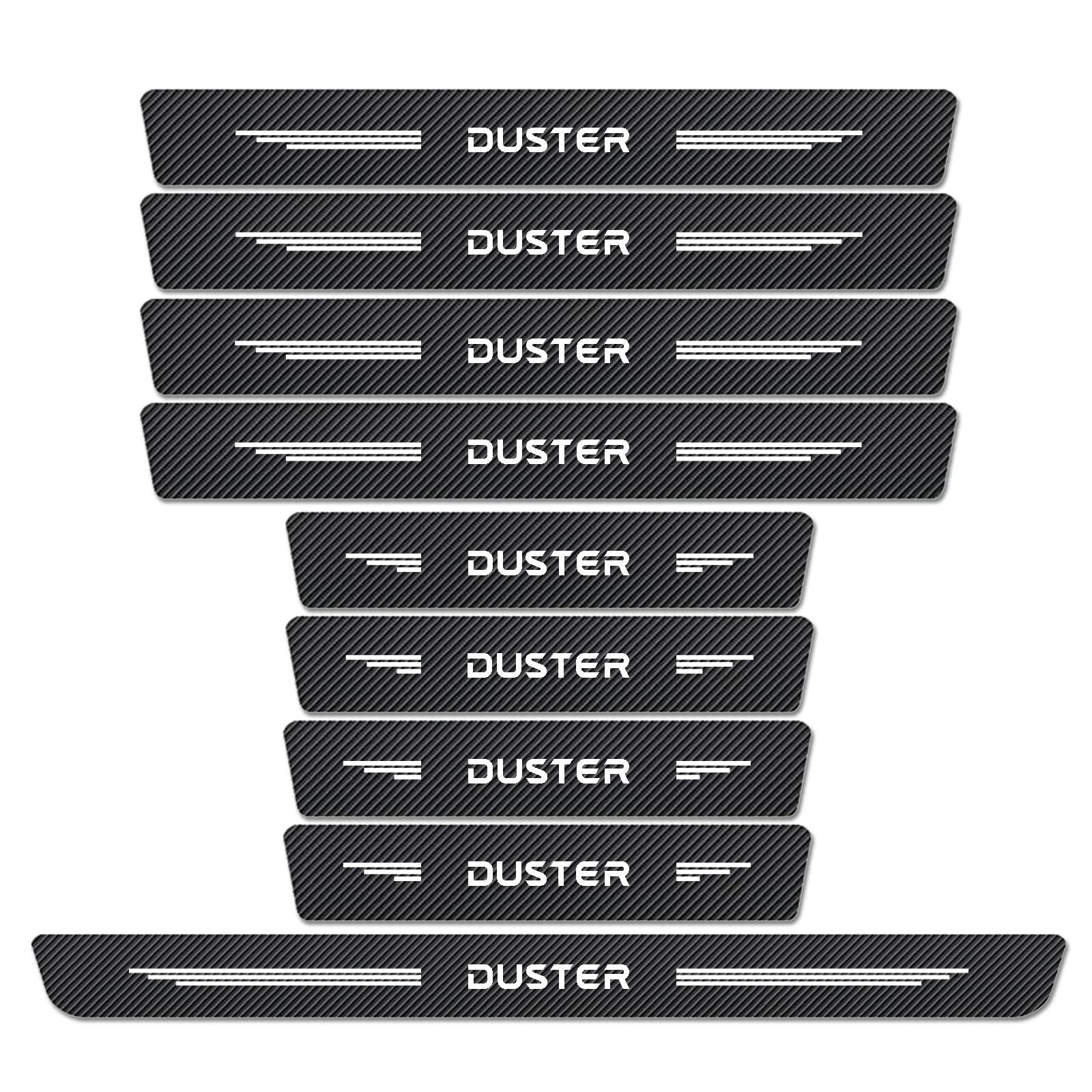 WXH97F 9PCS Car Door Sill Protector for Dacia Duster 2013-2026
