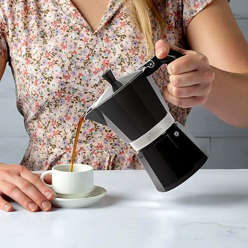 Miniatura 7 de Primula Cafetera Clásica para Estufa de Espresso y Café, Olla Moka para Preparar Café Italiano y Cubano, Cafetera Greca, Cafeteras, para 6 Tazas de
