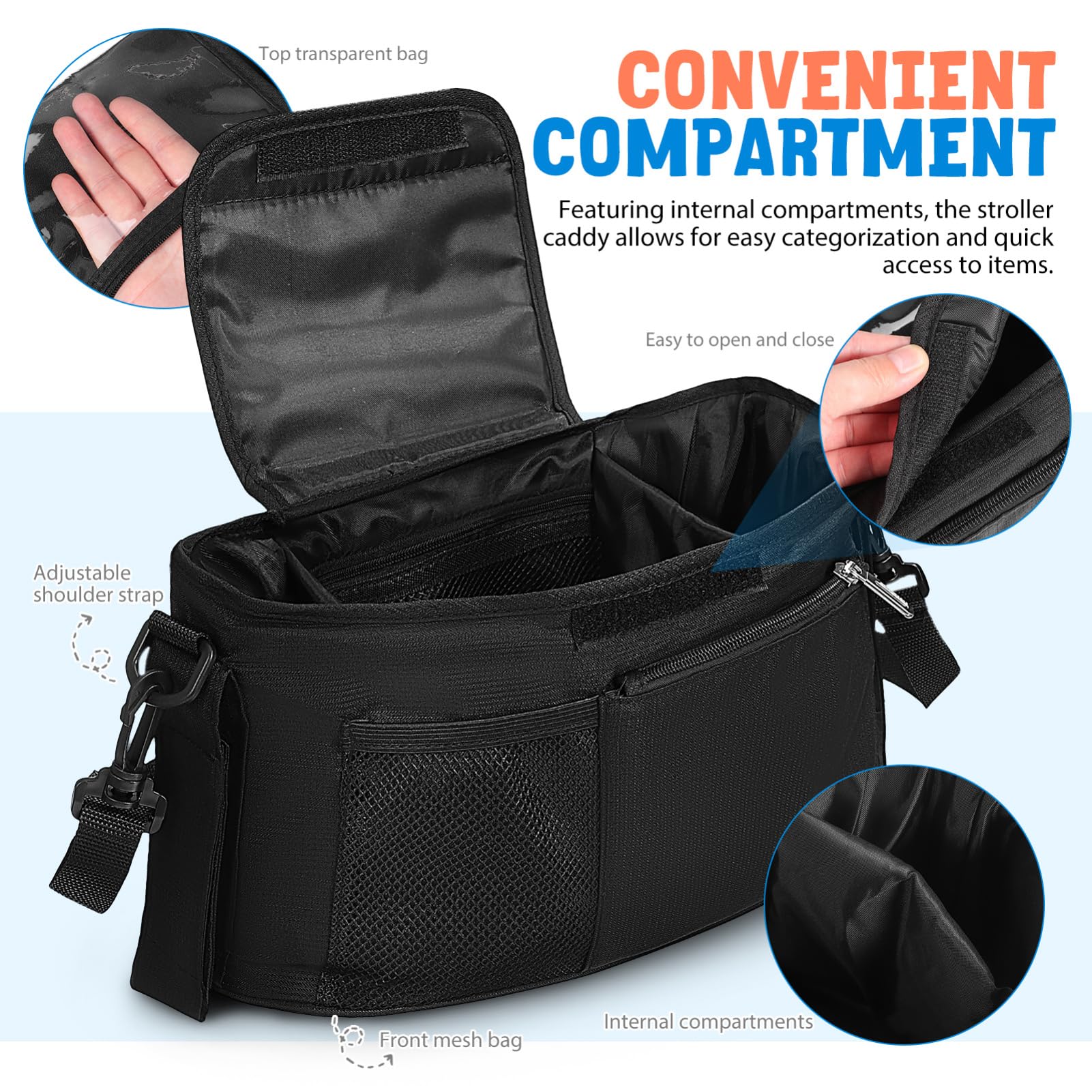 ERINGOGO Organizer per Passeggini Multi con Archiviazione per Neopati e Accessori