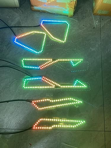 Miniatura 6 de 6 unidades RGB Dream Color CHASING LED direccionables superposición iluminación LED ojos de ángel para Polaris Slingshot 2020-2024 fácil instalación