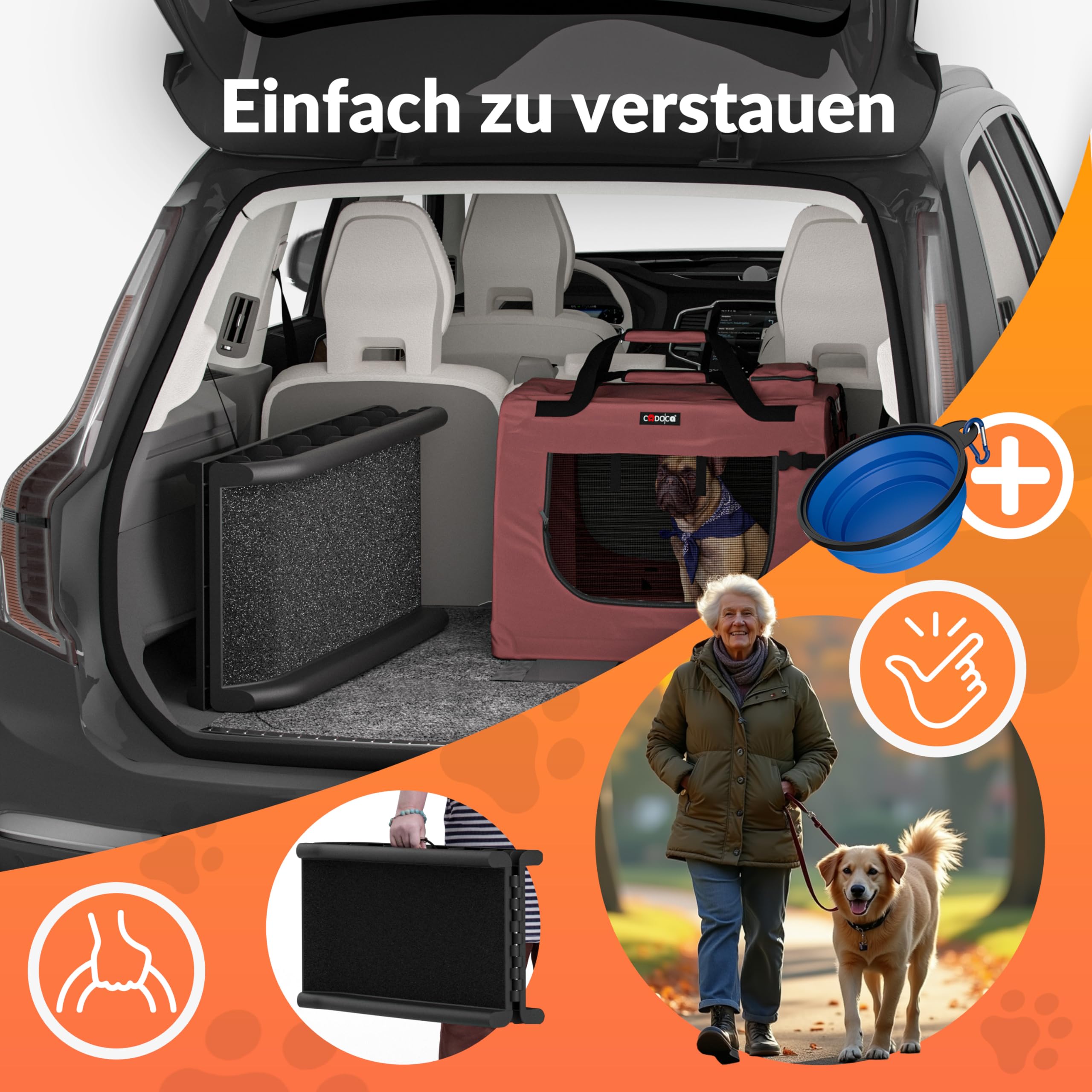 Cadoca Honden & Katten Reisbench S - Grijs - Opvouwbaar kopen? | | Reiskinderbedjes