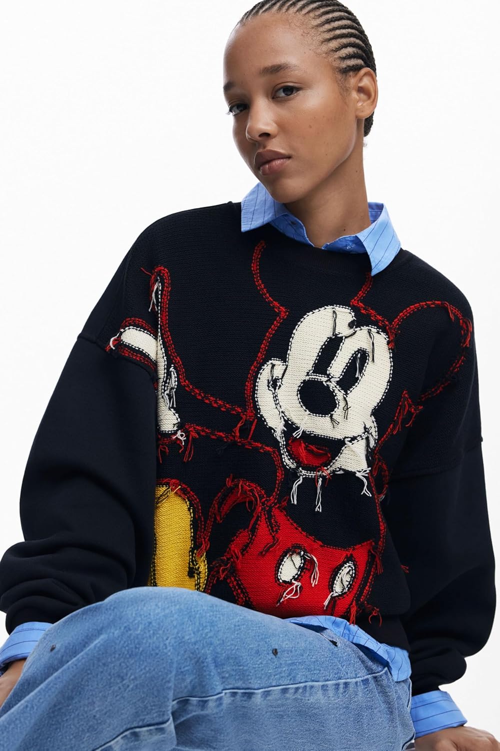 Desigual Women's Sweat_Hello Mickey
