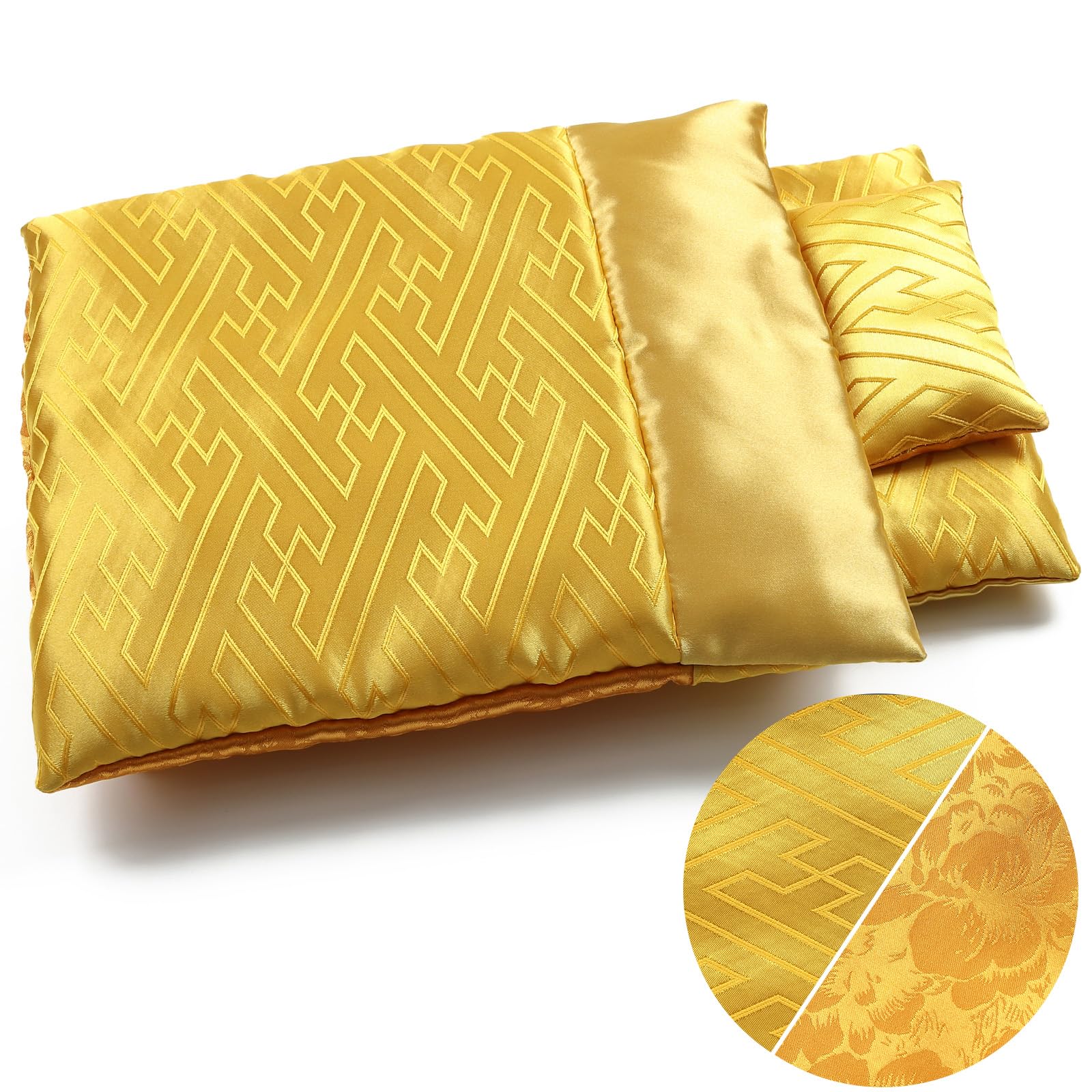 婚礼布団　2枚組　金色模様　敷き布団　松　藤　車 婚礼布団 2枚組 金色模様 敷き布団 松 藤 車 布団・毛布