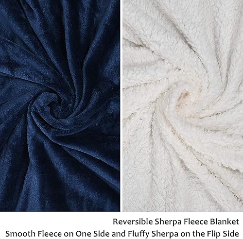 Miniatura 3 de Catalonia - Manta de forro polar de visón, reversible, de felpa, supersuave, para todas las estaciones, para sofá cama o televisión, 50 x 60