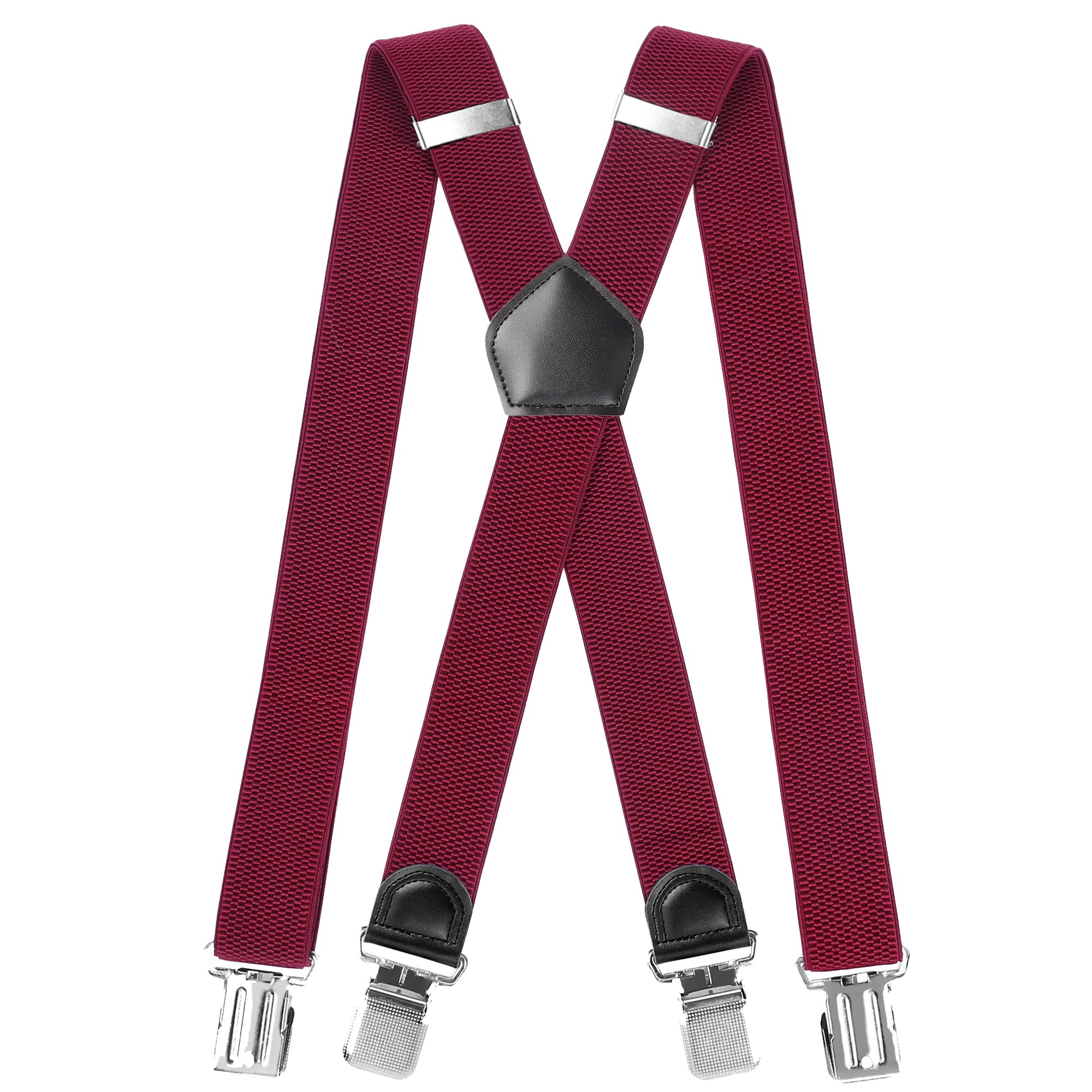INYEEXUP Hosenträger für Herren Extra Stark Mit 4 Clips, Breit 3,5cm, Einstellbar X-Form, Zusätzliche Länge für Große oder Schwere Menschen
