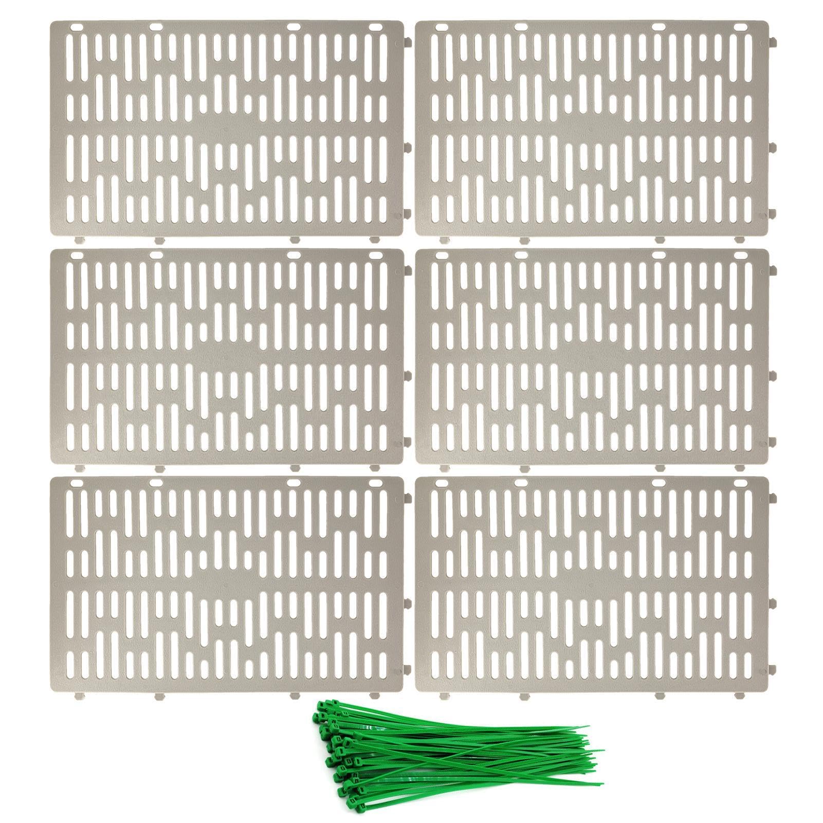Protector de Tronco de árbol, Protector de árbol Joven, Protector de Corteza de árbol expandible, con 50 Bridas de Cremallera para árboles jóvenes