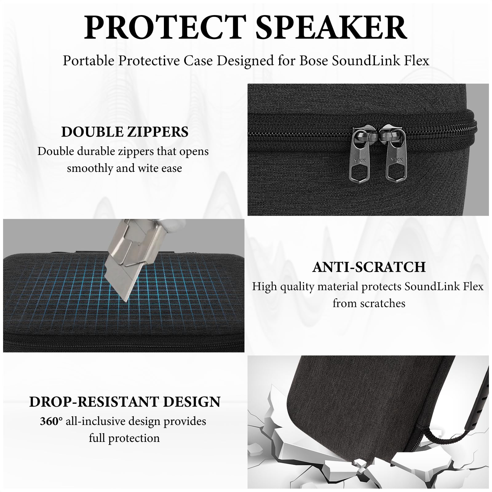 GEEKRIA Shield Speaker Case Compatible with Bose New SoundLink Flex 2nd Gen/SoundLink Flex Cover - Image 4
