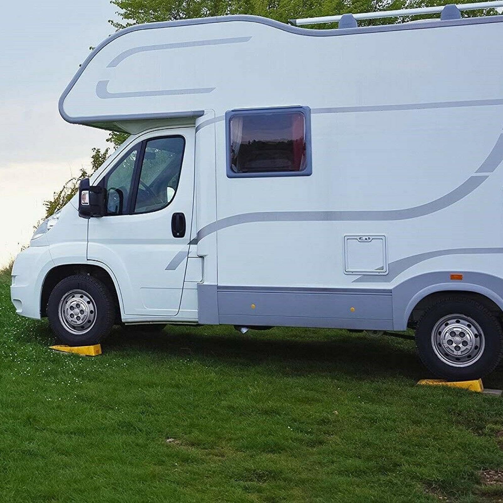 Cunei ruota di livellamento, di livellamento per camper, 2 pezzi | cunei ruota per camper, rimorchi da viaggio, cunei e livellatori per rimorchio da V