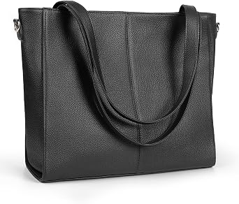 GEMIU Tote Bag For Women Leather Purses For Women With Multiple Pockets Handbags For Work Travel Crossbody Black