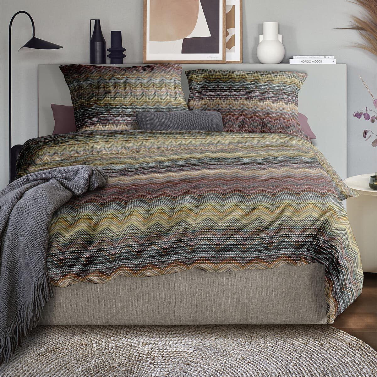 Irisette Mako-Satin Bettwäsche Wave 8671 Multi