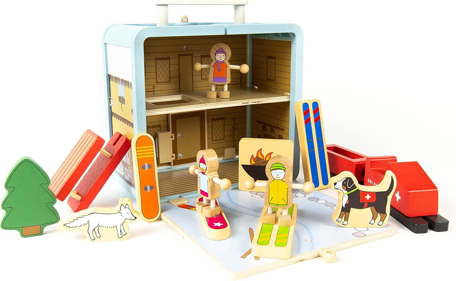 Suitcase Playset (Ski Chalet) by Jack Rabbit Creations 16