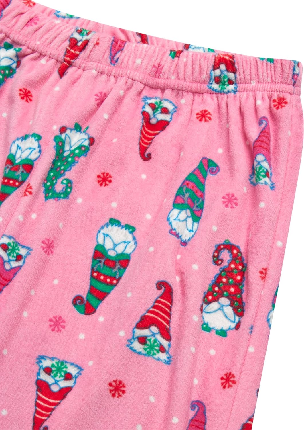 Rene Rofe Girls Pajama Set - 2 Piece Velour Long Sleeve Sleep Shirt and Pajama Pants - Holiday Sleepwear Set for Girls - Image 5