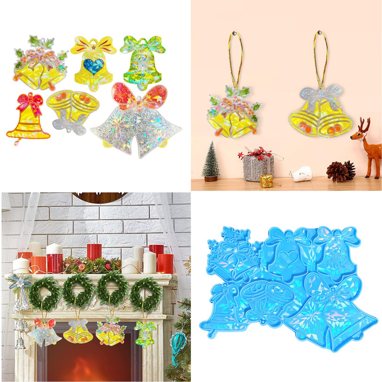 Luce e portachiavi in silicone stampo perforabile orecchini pendenti fatti a mano stampo San Valentino compleanno gioielli