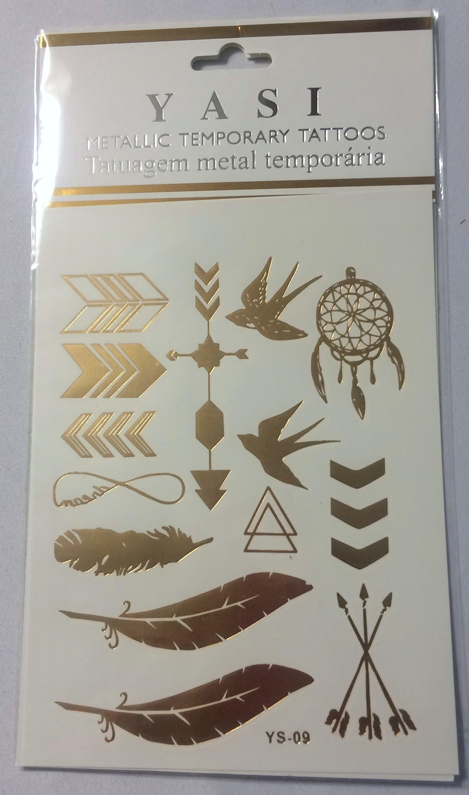Yasi Metallic Temporary Tattoos