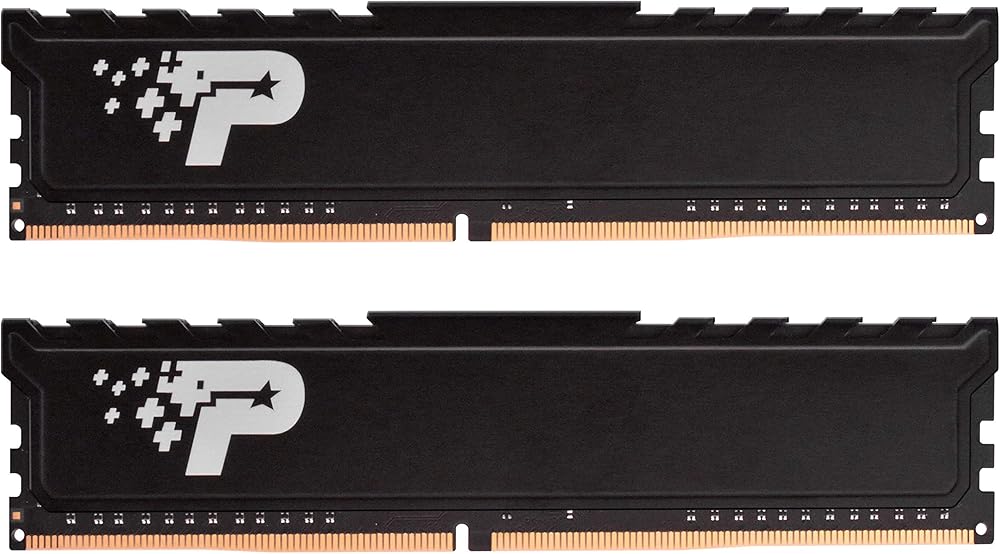 Patriot Signature Premium, 8GB (2 x 4GB) DDR4-2666MHz UDIMM CL19 Desktop Memory with Heatshield - View 1