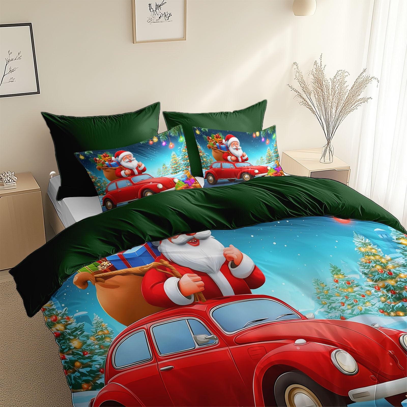 Housse de couette 200 x 200 cm de Noël, le cadeau idéal pour le lit de votre adolescent