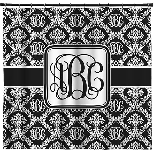 Monogrammed Shower Curtains Amazon Com