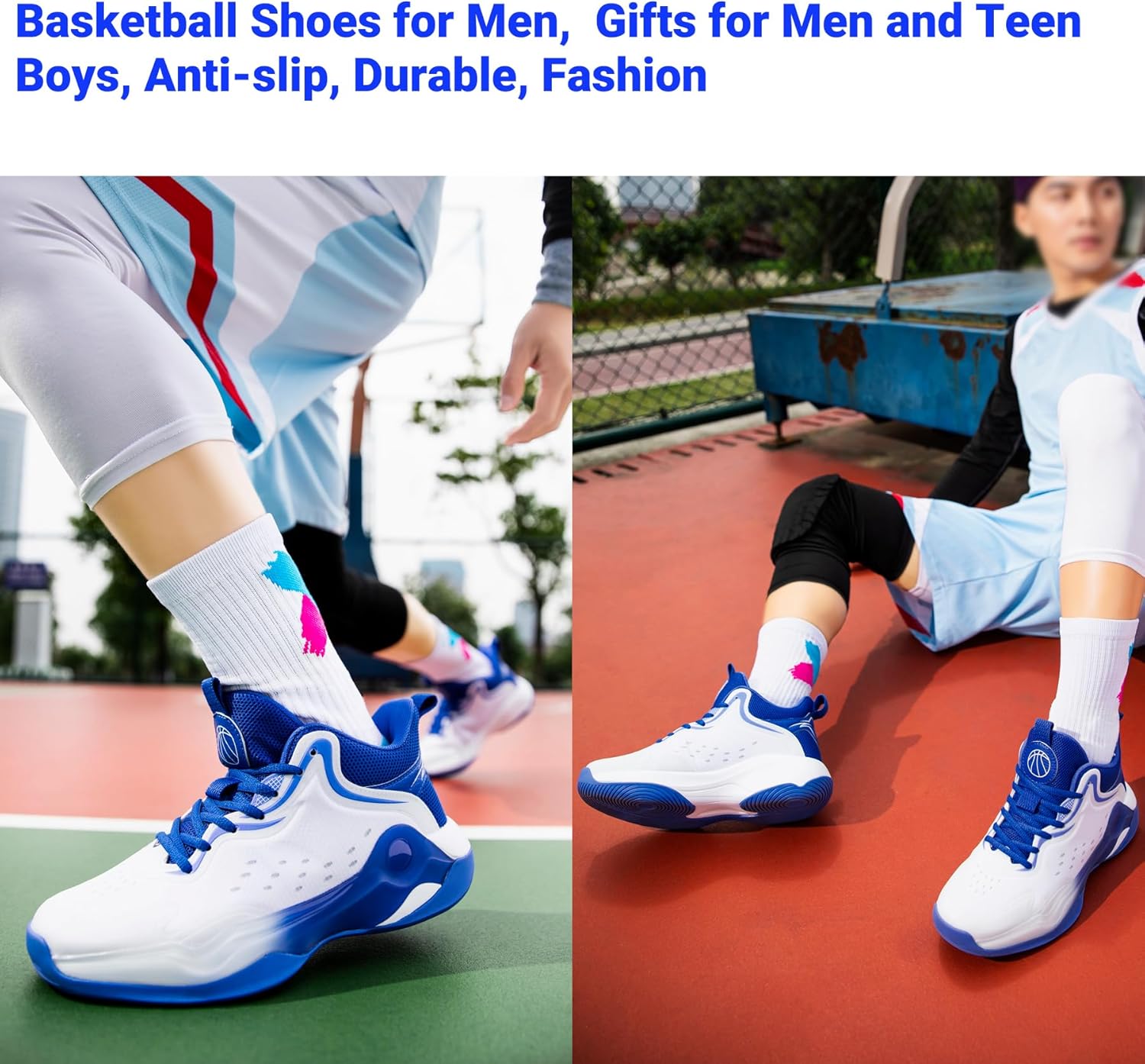 Beita Basketball Shoes for Men High Upper Sneakers Sports Shoes Anti Slip Wear-Resistant - Image 7