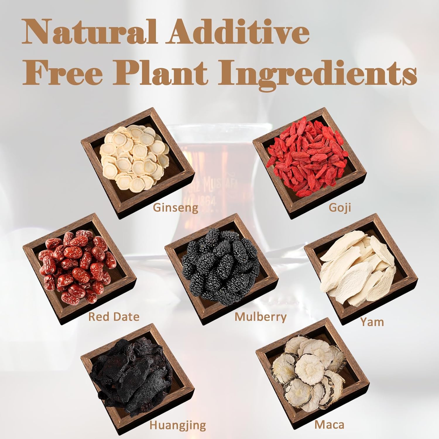 Kidney Tea Formula Ginseng Six Treasure Tea - Pure Natural Chinese Traditional Herbal Ginseng Six Treasure Kidney Detoxification Purification Tea Bag, Contains 7 Precious ingredient Formulas (60 bags/2 Pack) - Image 2