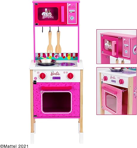 Miniatura 4 de Theo Klein Barbie Epic Chef Kitchen, madera (MDF), rosa, 7322