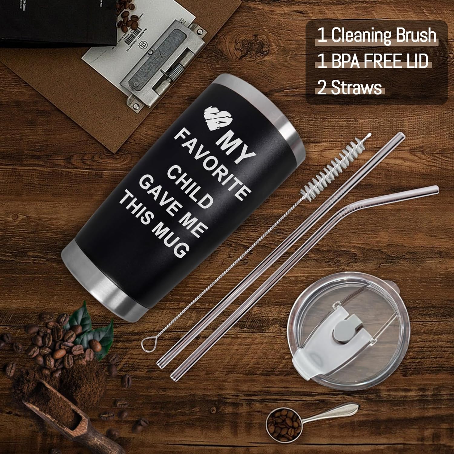 Best Mom Ever, Best Dad Ever Tumbler Cup, Father's Day Gifts for Dad Men, Mother's Day Gift for Mom Women from Daughter Son, Gifts for Grandpa Husband Wife Uncle- Tumbler 20 OZ - Image 4