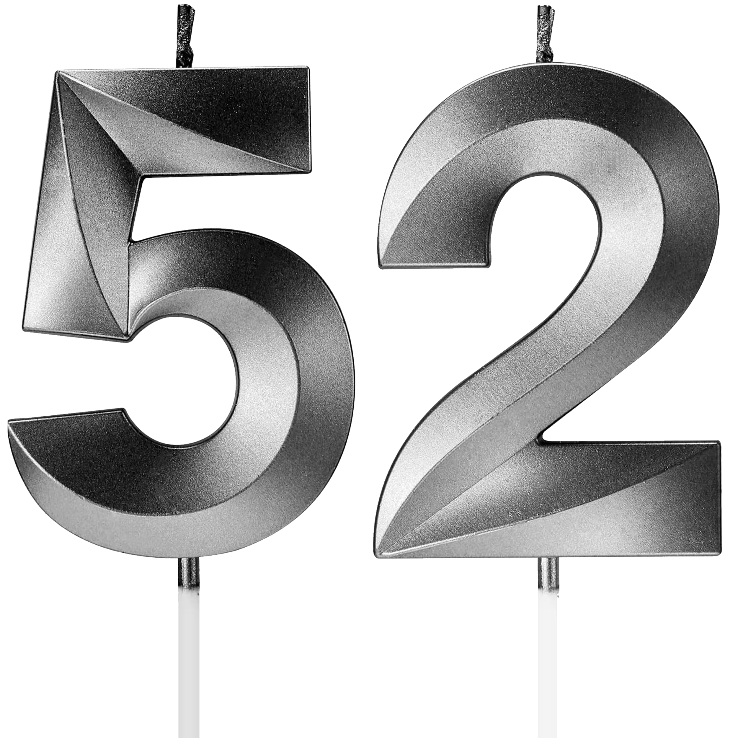 Birthday Candles Number Candles Age Year for Cakes Happy Birthday 3D Designed Wedding Anniversary Party Cake Topper Decorations