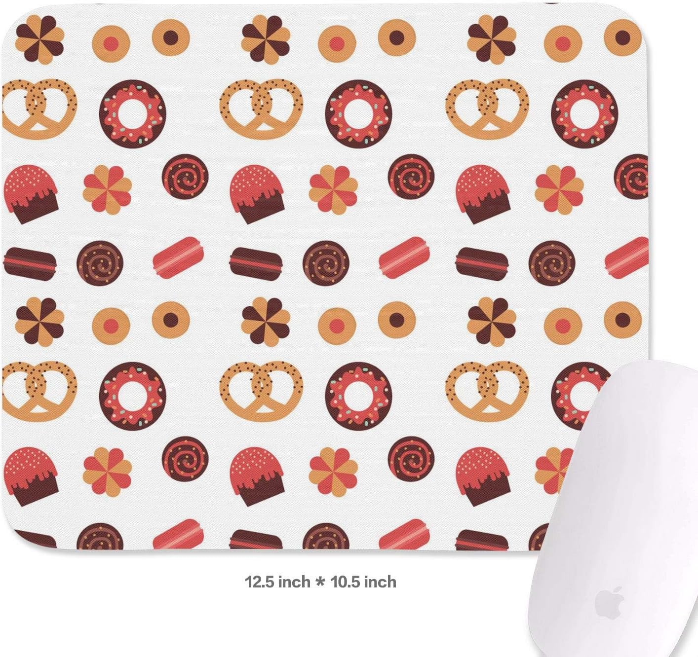 Wiblihdian Pretzel and Coffee Bean Mouse Pad Rectangle