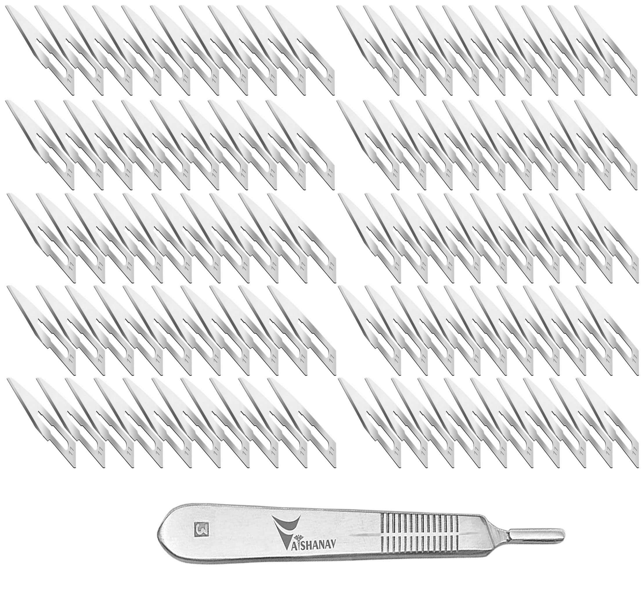 See full amazon price history chart for Vaishanav B.P. Blade No. 11 (Pack of 100 PCS) with Stainless Steel Handle No. 3 - Precision Surgical Scalpel Blades and Handle Set Vaishanav B.P. Blade No. 11 (Pack of 100 PCS) with Stainless Steel Handle No. 3 - Precision Surgical Scalpel Blades and Handle Set (B0BHWXF89P) Amazon Price History, Amazon Price Tracker