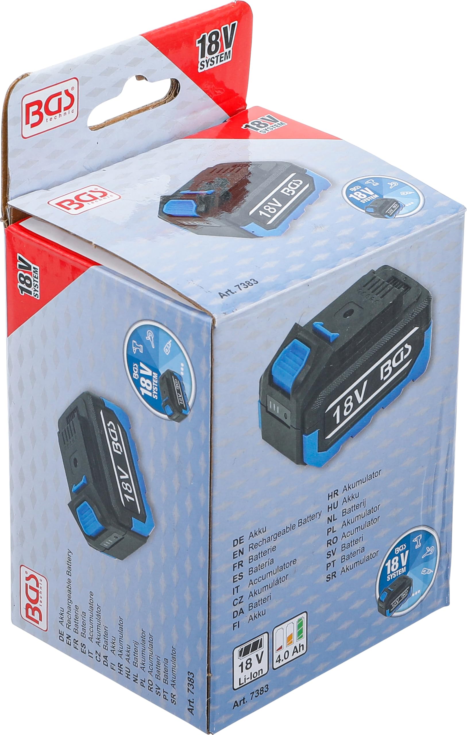 BGS 7383 | Accumulatore | 4,0 Ah | per sistemi a batteria BGS da 18 V