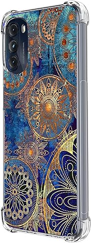 Beaucov Funda para Moto G 5G 2022, magníficos colores, círculo Manala, protección contra caídas, a prueba de golpes, carcasa protectora de cuerpo