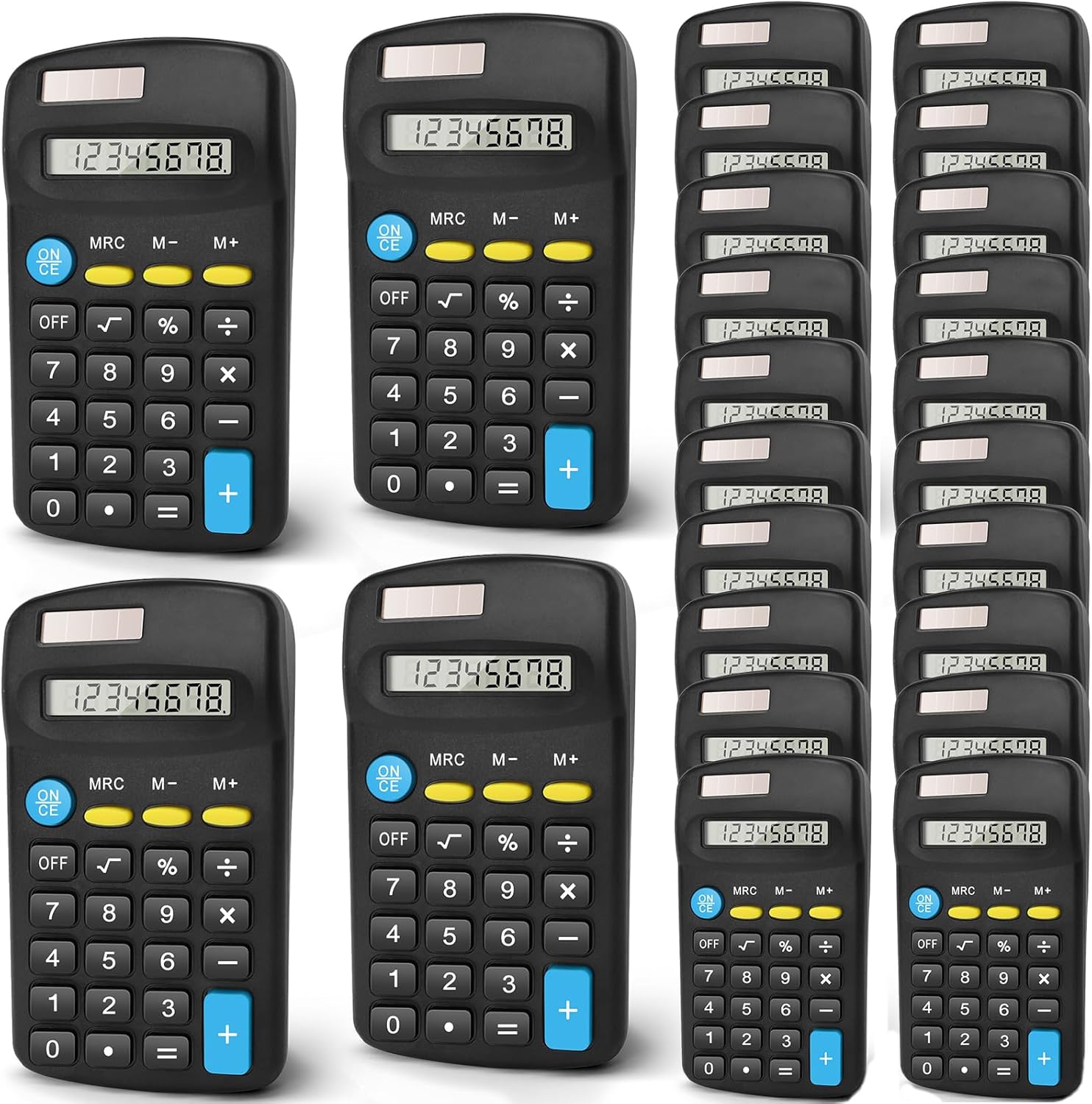 Amazon.com : Bulexy 24 Pack Basic Calculators for Students, Pocket ...