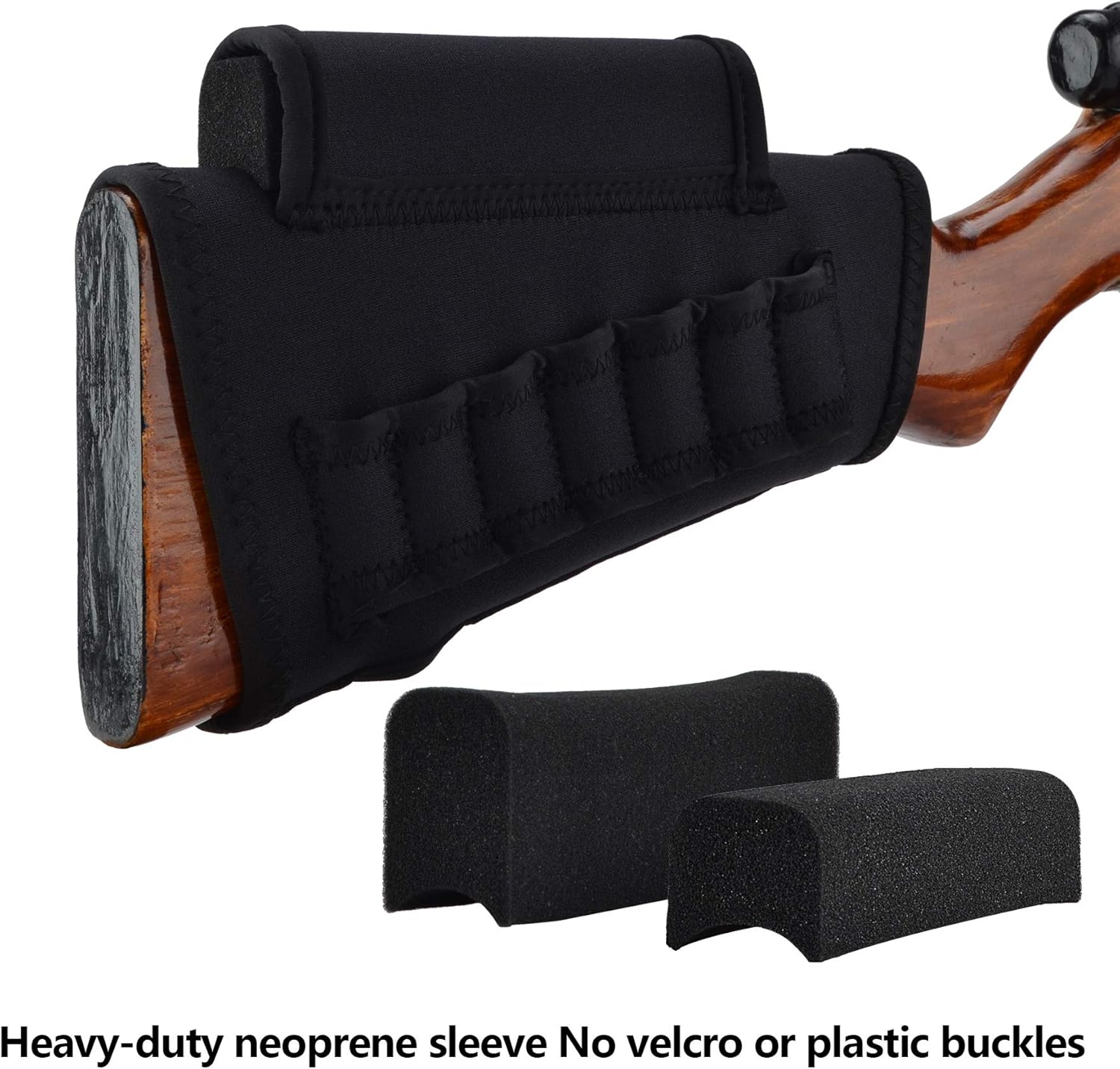 Pridefend Neoprene Gun Stock Cover Cheek Rest Riser for Shotgun Rifle Hi-Density Foam Inserts : Sports & Outdoors
