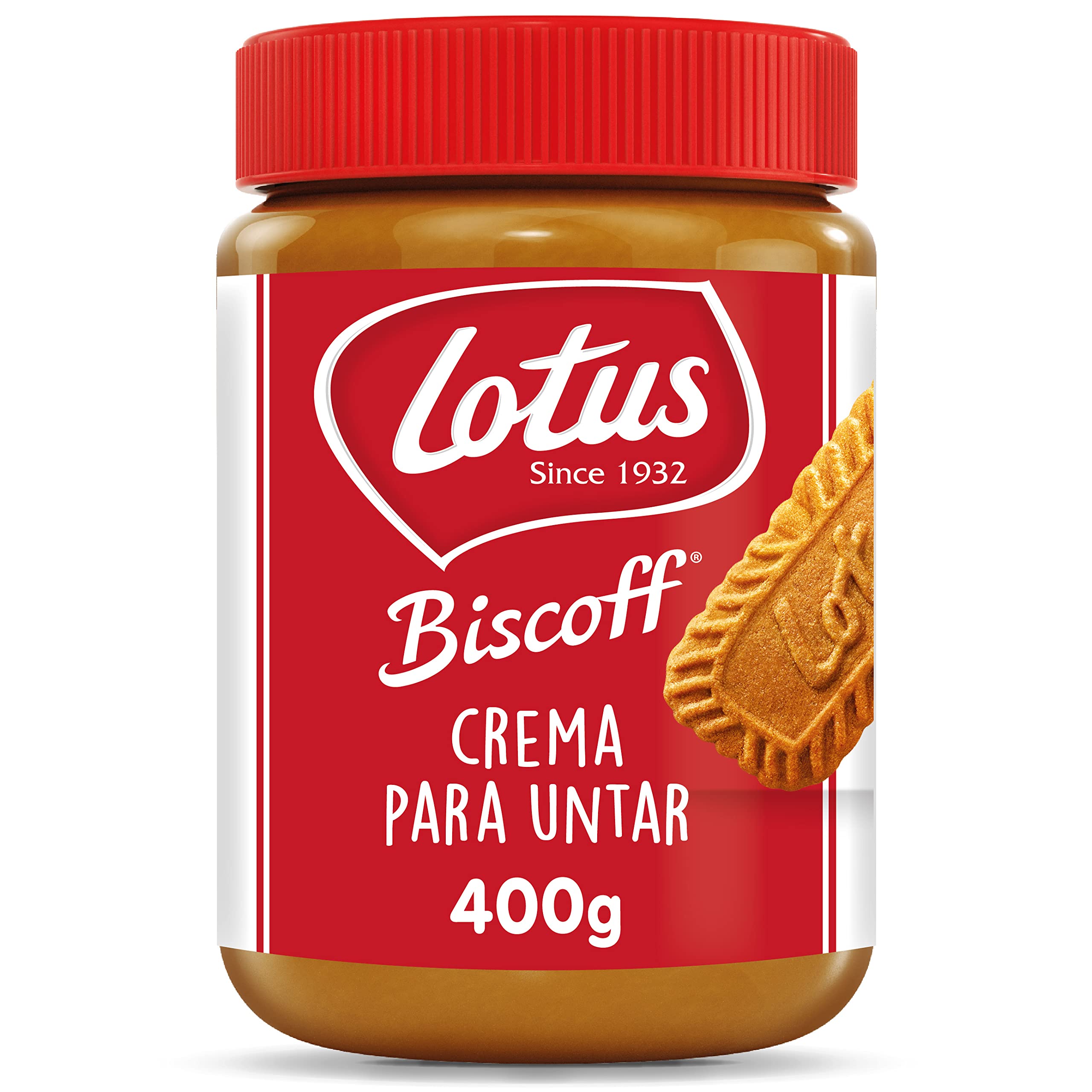 Lotus Biscoff | Crema para Untar | Original | Sabor Original Caramelizado | Vegano | Sin Aromas ni Colorantes Artificiales | Tarro PET | 400g