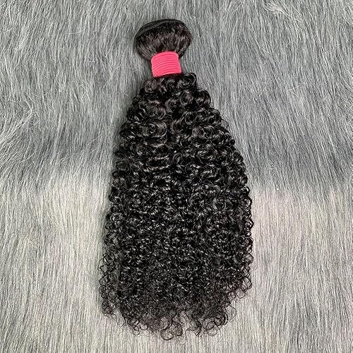 Miniatura 7 de 1 paquete de cabello humano rizado mongol, 100% sin procesar, virgen, brasileño, 10A, extensiones onduladas, longitud cortamedia, paquete individual