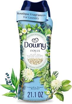 Downy Boutique Botanicals In Wash Laundry Scent Booster Beads, Boutique Fragrances inspired by the Artistry of Nature, FOLIA Scent, 21.1 oz