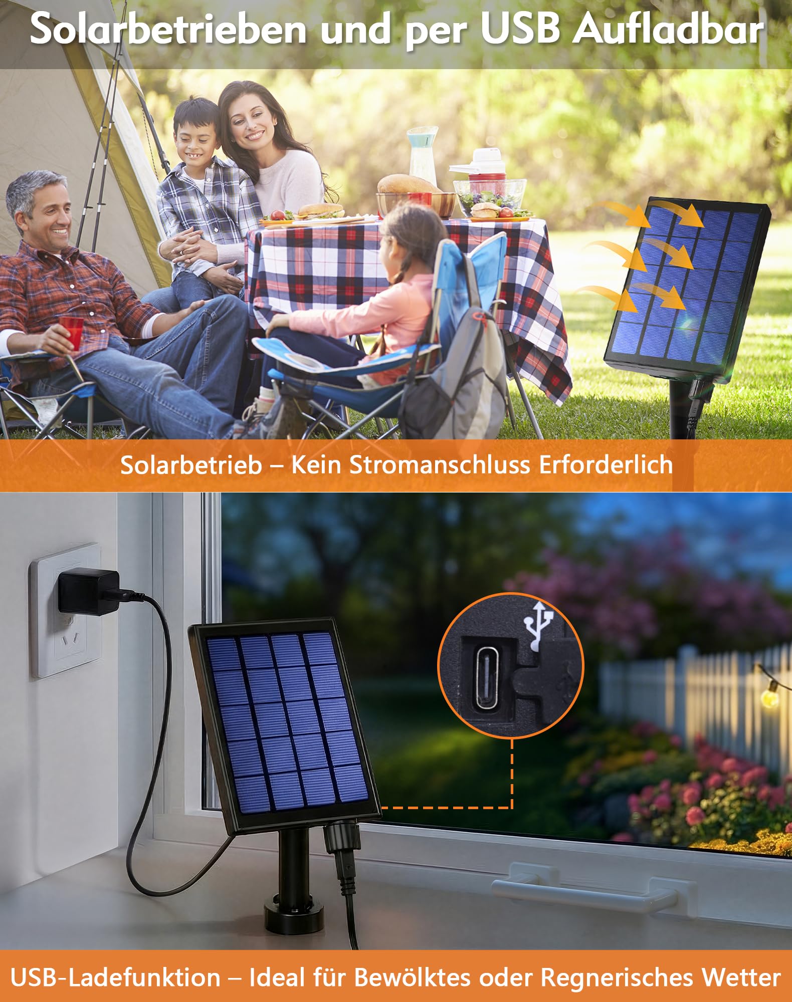 Lichterkette Außen Solar 18M 30+4 LED Glühbirnen Lichterkette Outdoor mit 3600mAh Akku, IP44 Wasserdicht, 8 Modi, Fernbedienung &Timer, Solarlichterkette für Garten, Balkon, Terrasse, Hochzeit