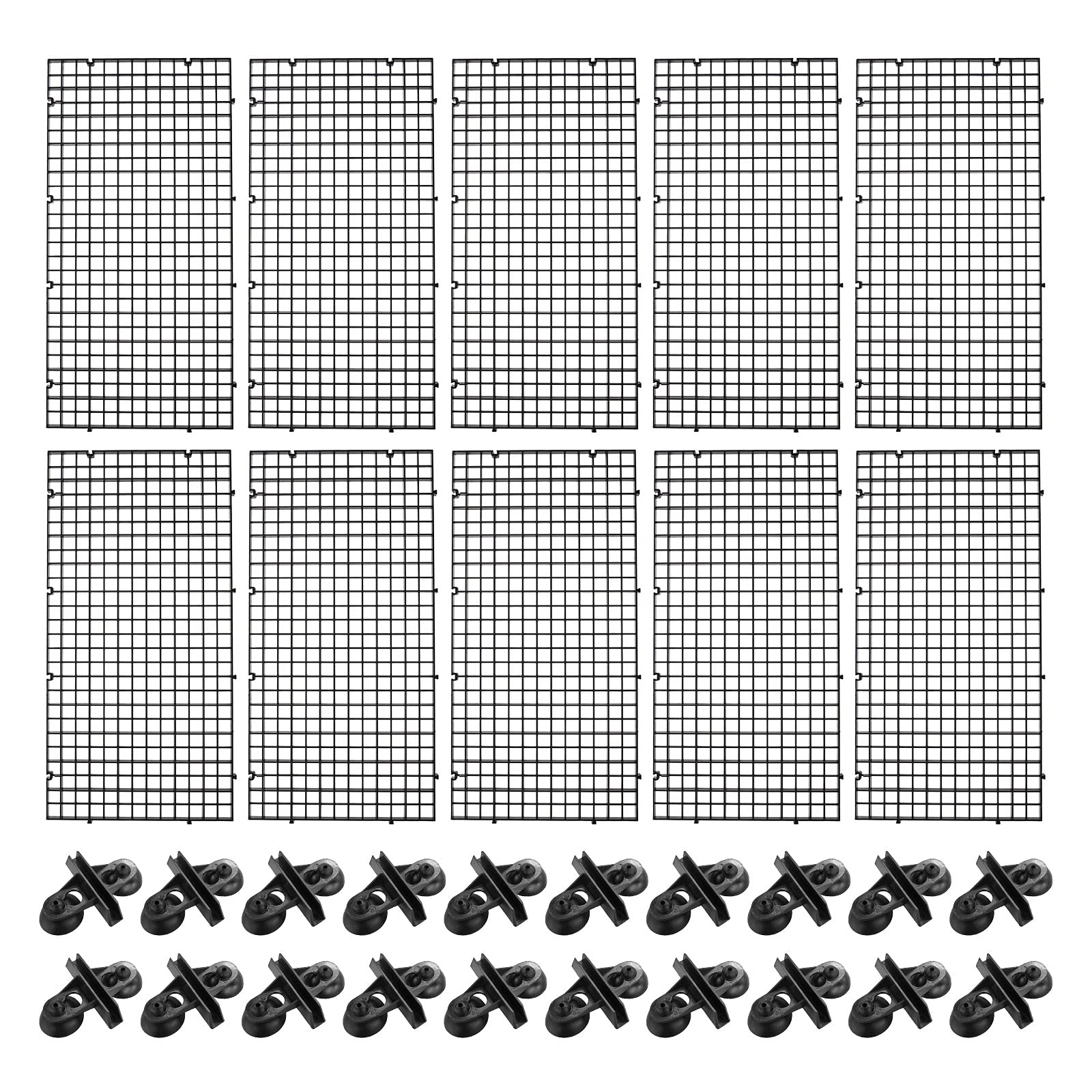 10 Stück Aquarium Teiler Isolation Tafel Trennwand Separator Schwarz Mischzucht Fische Kampf Fernhalten