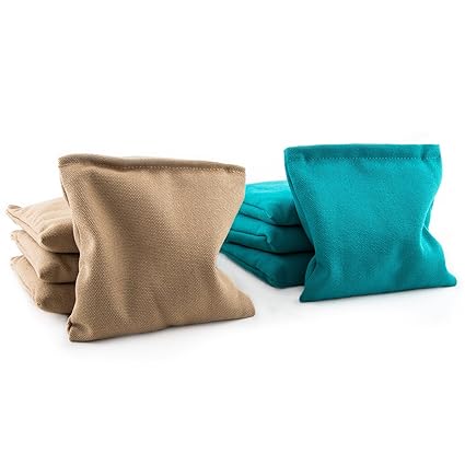 Set of 8 6 x 6 Inch Cornhole Bean Bags