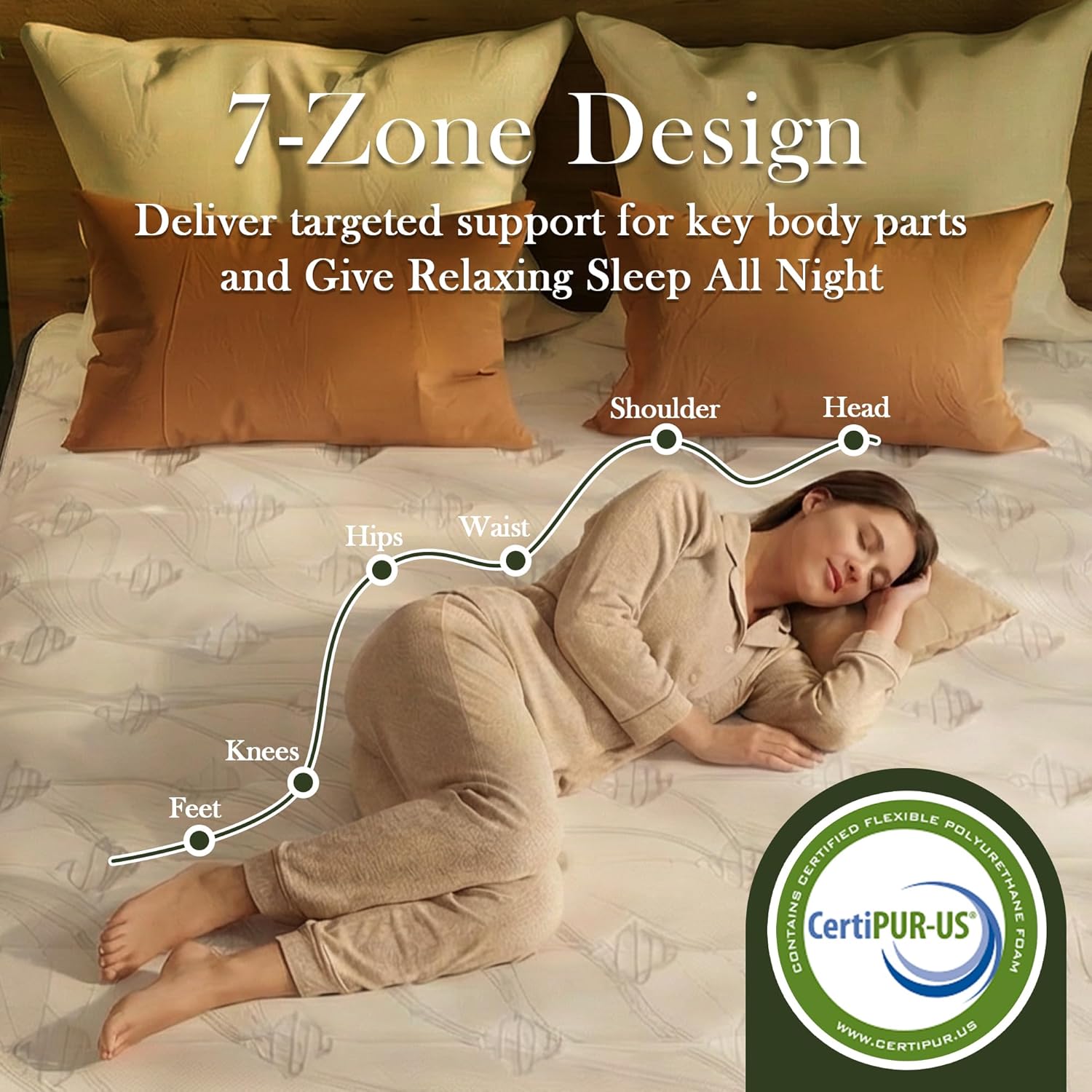 Sayre 12 Inch Twin Mattress in a Box – Medium Firm Hybrid with Cooling Gel Memory Foam & Pocket Springs, Motion Isolation, Pressure Relief, CertiPUR-US Certified, No Fiberglass