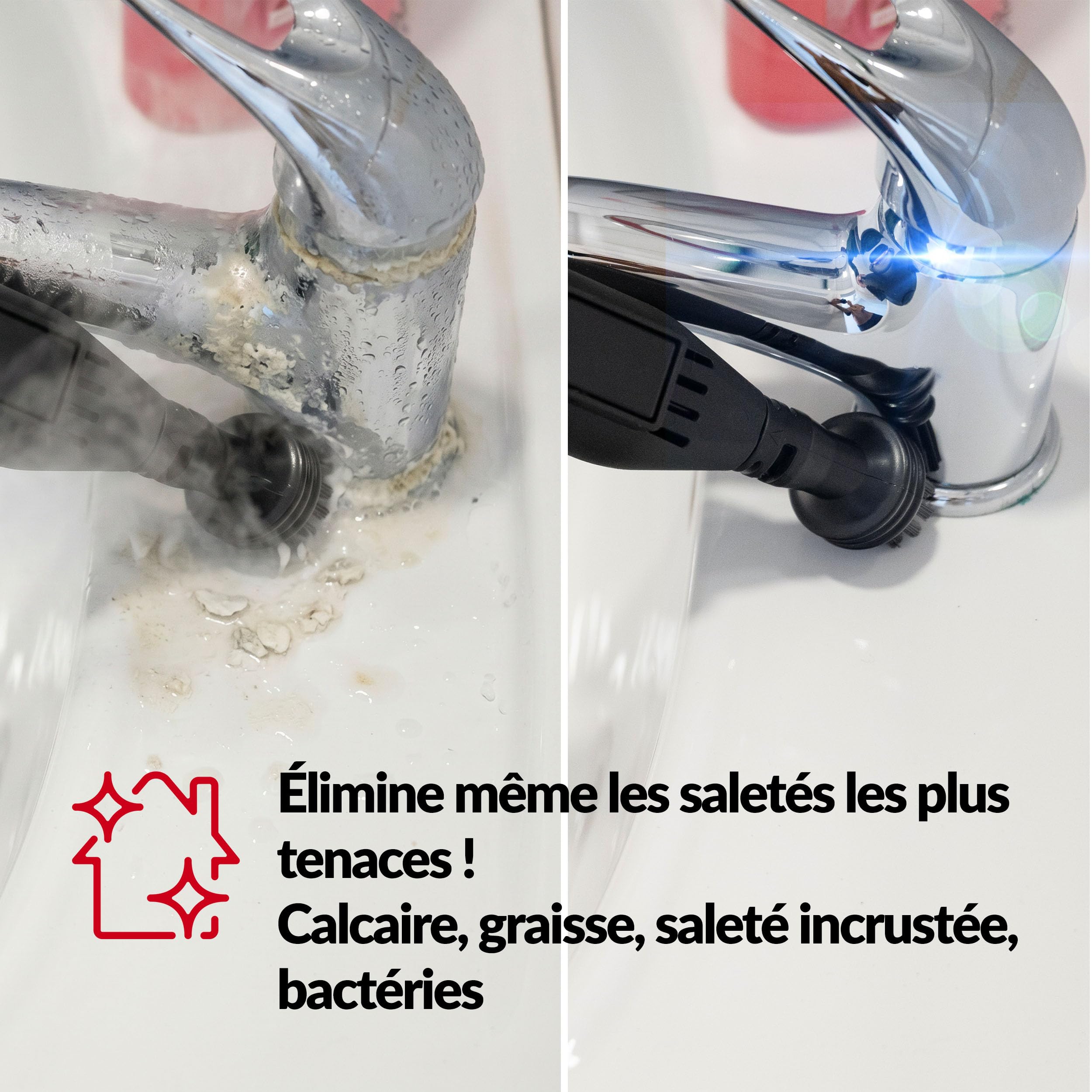 LEHMANN SteamWash 1800 - Nettoyeur Vapeur 4 en 1 & Aspirateur Injecteur Extracteur, Nettoyeur à Main Portable Canapé, Tapis, Voiture, Eau Chaude 60°C, Vapeur 116°C, 16 kPa